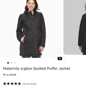 Maternity Puffer Jacket Black size Small